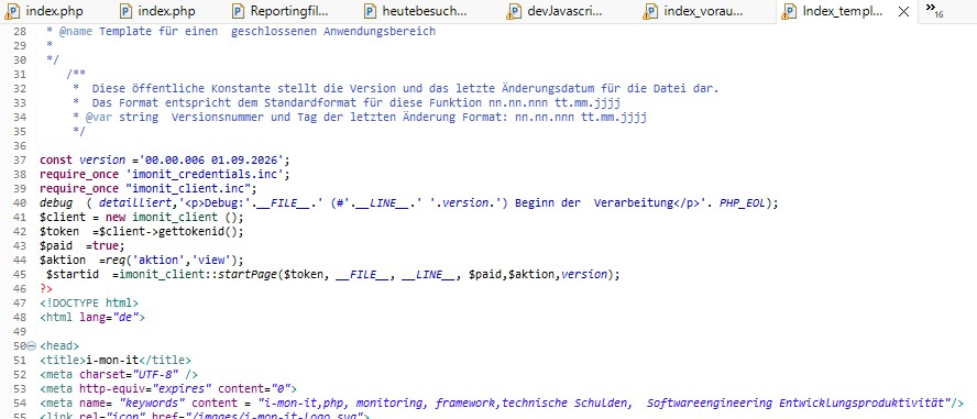  Screenshot von PHP Info von der Entwicklungsumgebung am 03.September 2026